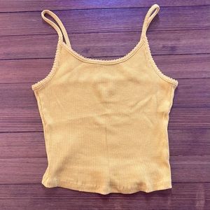 Wild Fable crop tank. Small. Pretty sunshine yellow